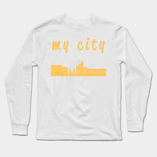 yellow My city t shirt Long Sleeve T-Shirt